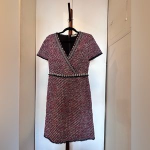 Tory Burch Blue, Red, White Gently Worn Dress, Size 4